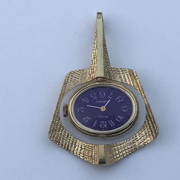 Vintage ARISTO Gold Women Necklace Pendant 17Jewel - Picture 3 of 8